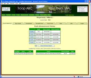 boy scout advancement software