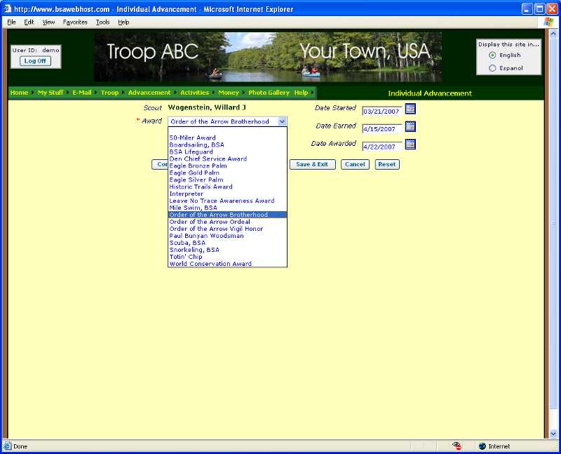 Adult Registration Form
