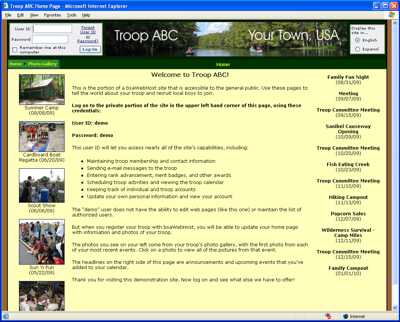 Click here to view the demonstration site