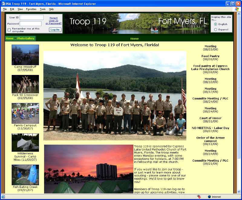 Sample Home Page