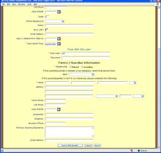 Scout Registration Form