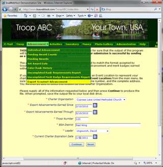 ScoutNet Export
