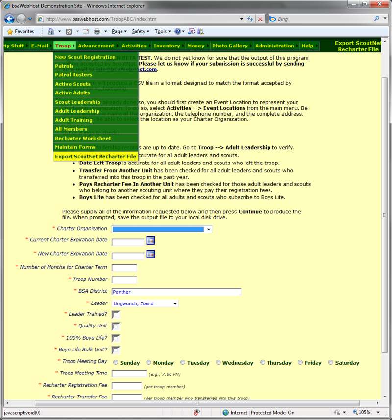 ScoutNet Rechartering