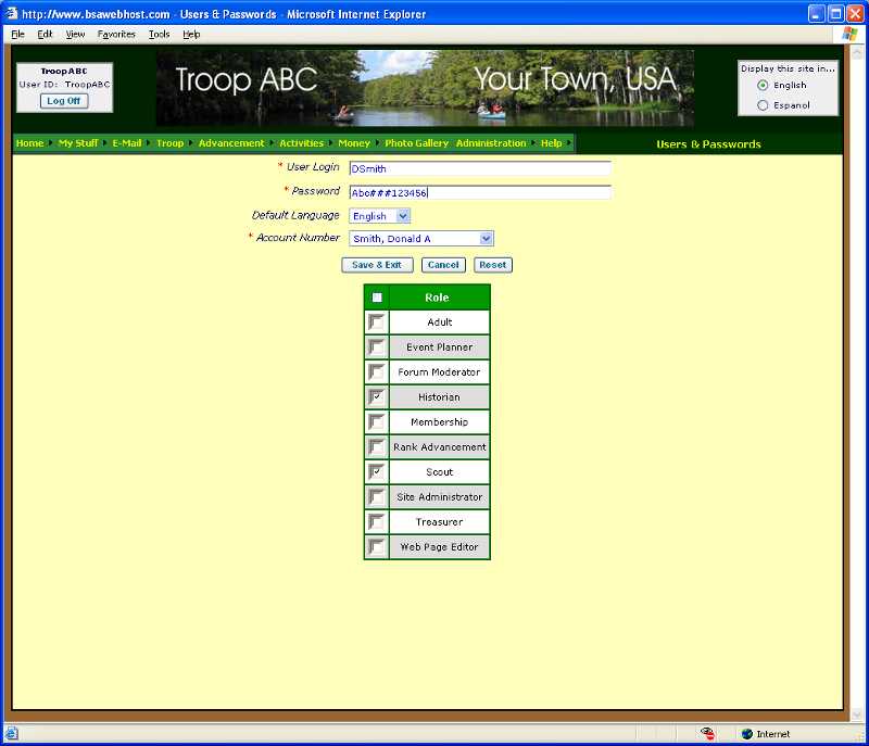 Update User ID