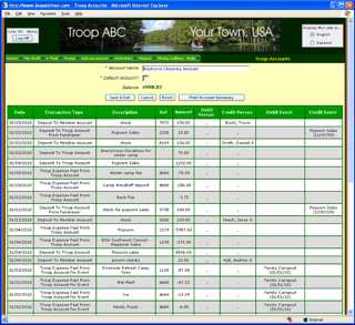 Troop Checking Account